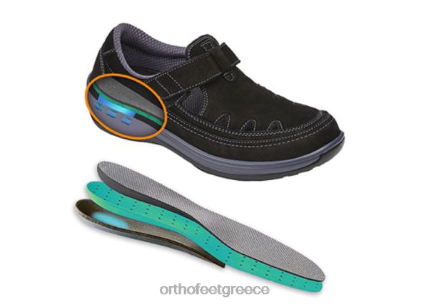 Orthofeet γυναίκες 84N2Z100 καθημερινά παπούτσια μαύρος γαλήνιος