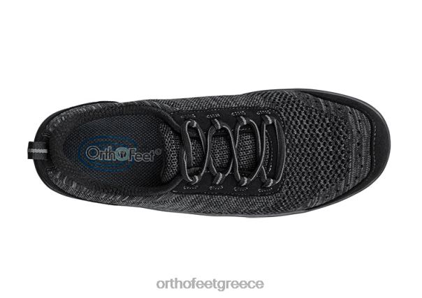 Orthofeet γυναίκες 84N2Z101 καθημερινά παπούτσια μαύρος πλεκτό palma stretch