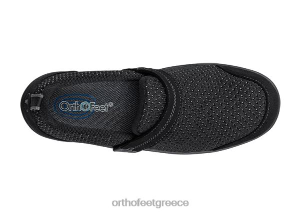 Orthofeet γυναίκες 84N2Z104 καθημερινά παπούτσια μαύρος τέντωμα κυνών