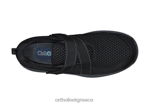 Orthofeet γυναίκες 84N2Z92 καθημερινά παπούτσια μαύρος πλεκτό έλμπα