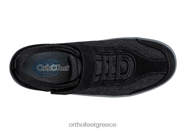 Orthofeet γυναίκες 84N2Z94 καθημερινά παπούτσια μαύρος ηφαιστειακό μαλλί