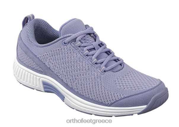 Orthofeet γυναίκες 84N2Z45 αθλητικά λεβάντα κοραλί ελαστικό πλεκτό