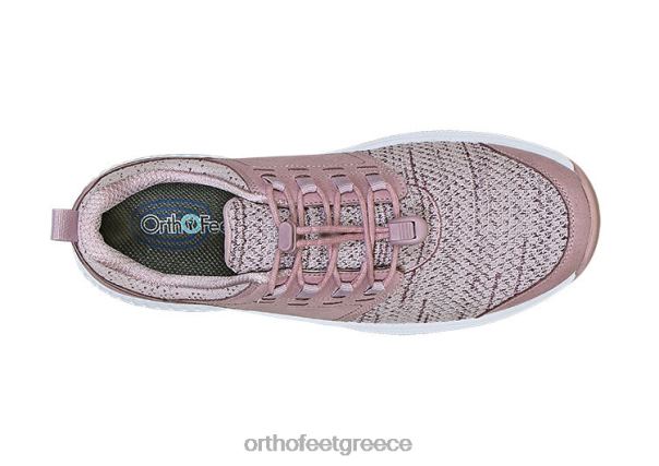 Orthofeet γυναίκες 84N2Z54 αθλητικά τριαντάφυλλο francis no-tie