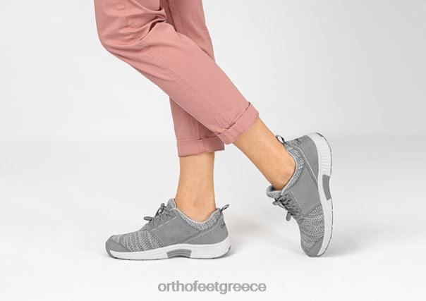 Orthofeet γυναίκες 84N2Z56 αθλητικά γκρί francis no-tie