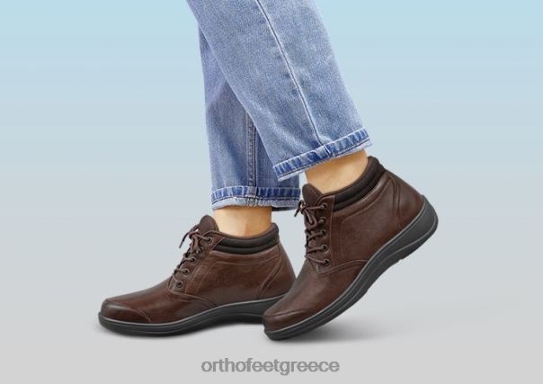 Orthofeet γυναίκες 84N2Z77 μπότες σκούρο καφέ Μιλάνο