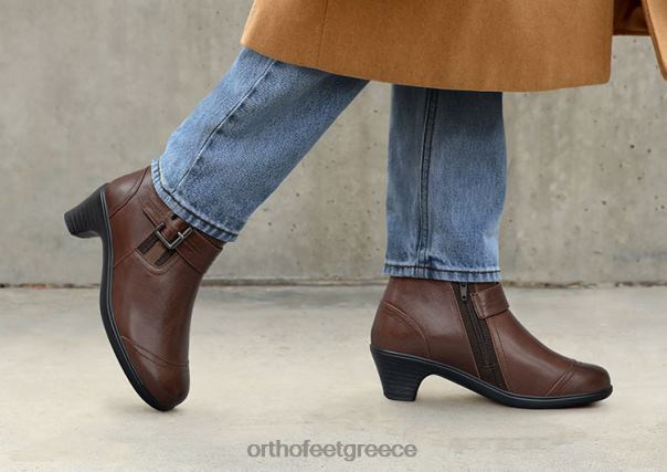 Orthofeet γυναίκες 84N2Z88 μπότες καφέ Έμμα