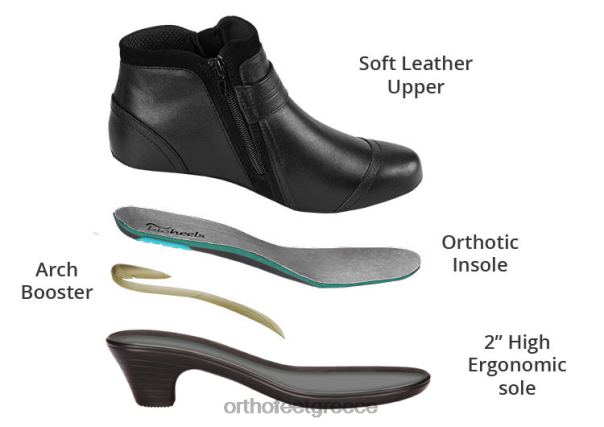 Orthofeet γυναίκες 84N2Z89 μπότες μαύρος Έμμα