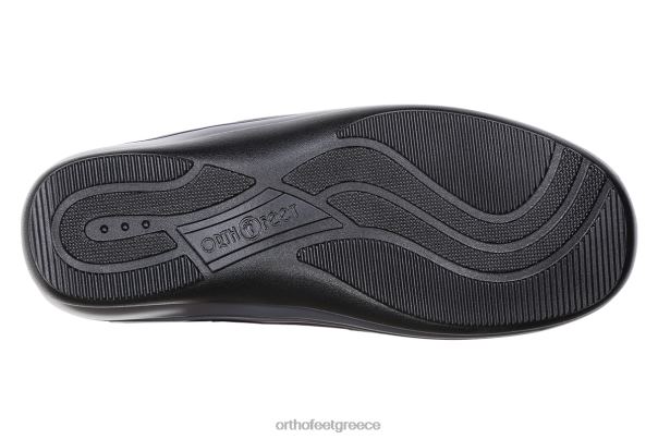 Orthofeet γυναίκες 84N2Z117 παντούφλες μαύρος πλεχτό λουίζ