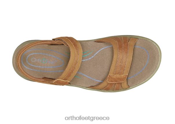 Orthofeet γυναίκες 84N2Z11 σανδάλια καμήλα παλόμα