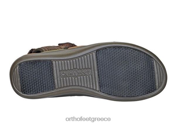 Orthofeet γυναίκες 84N2Z14 σανδάλια καφέ naxos αμφίδρομος ιμάντας