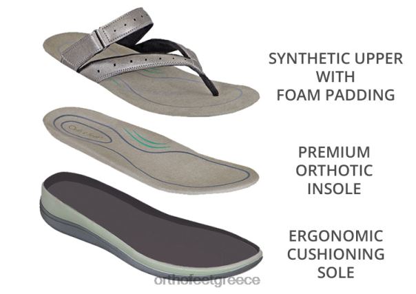 Orthofeet γυναίκες 84N2Z25 σανδάλια κασσίτερος gaya