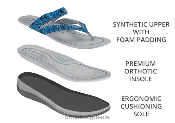 Orthofeet γυναίκες 84N2Z26 σανδάλια μπλε gaya