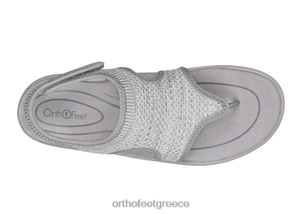 Orthofeet γυναίκες 84N2Z32 σανδάλια γκρί λύρα