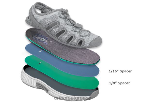 Orthofeet γυναίκες 84N2Z39 σανδάλια γκρί laguna stretch πλεκτό