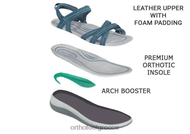 Orthofeet γυναίκες 84N2Z5 σανδάλια μπλε Ύδρα