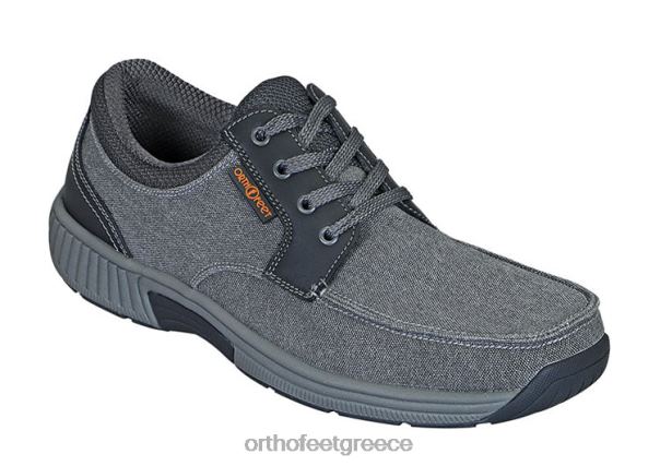 Orthofeet άνδρες 84N2Z169 καθημερινά παπούτσια γκρί καμβάς του Πόρτο