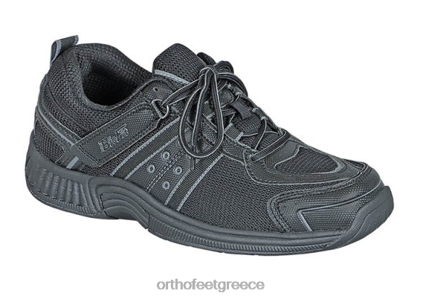 Orthofeet άνδρες 84N2Z143 αθλητικά μαύρος Monterey Bay χωρίς γραβάτα