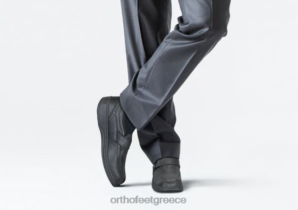 Orthofeet άνδρες 84N2Z173 φόρεμα παπούτσια μαύρος κέντρο του Λίνκολν