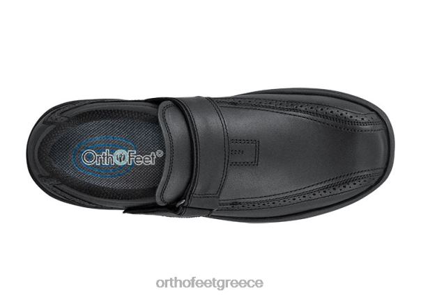 Orthofeet άνδρες 84N2Z173 φόρεμα παπούτσια μαύρος κέντρο του Λίνκολν