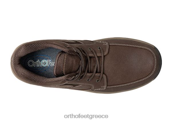 Orthofeet άνδρες 84N2Z154 μπότες σκούρο καφέ highline