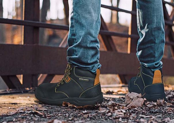 Orthofeet άνδρες 84N2Z158 μπότες εργασίας μαύρος μπότες εργασίας από γρανίτη