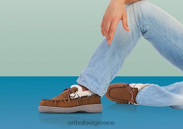 Orthofeet άνδρες 84N2Z178 παντούφλες καφέ Τοσκάνη