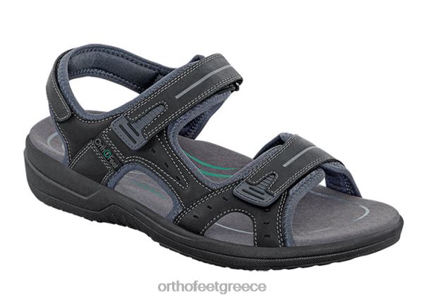Orthofeet άνδρες 84N2Z120 σανδάλια μαύρος Δίδυμοι