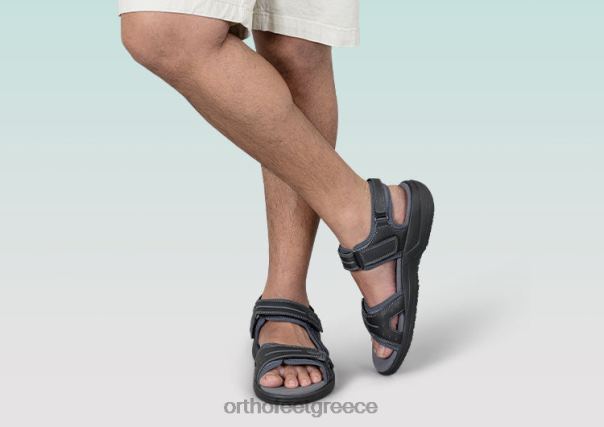 Orthofeet άνδρες 84N2Z120 σανδάλια μαύρος Δίδυμοι