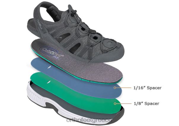 Orthofeet άνδρες 84N2Z122 σανδάλια γκρί Ταύρος